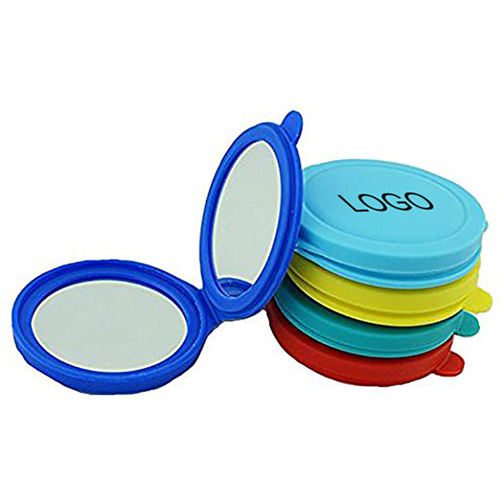 Mini Silicone Hand Mirror Round Shape 2