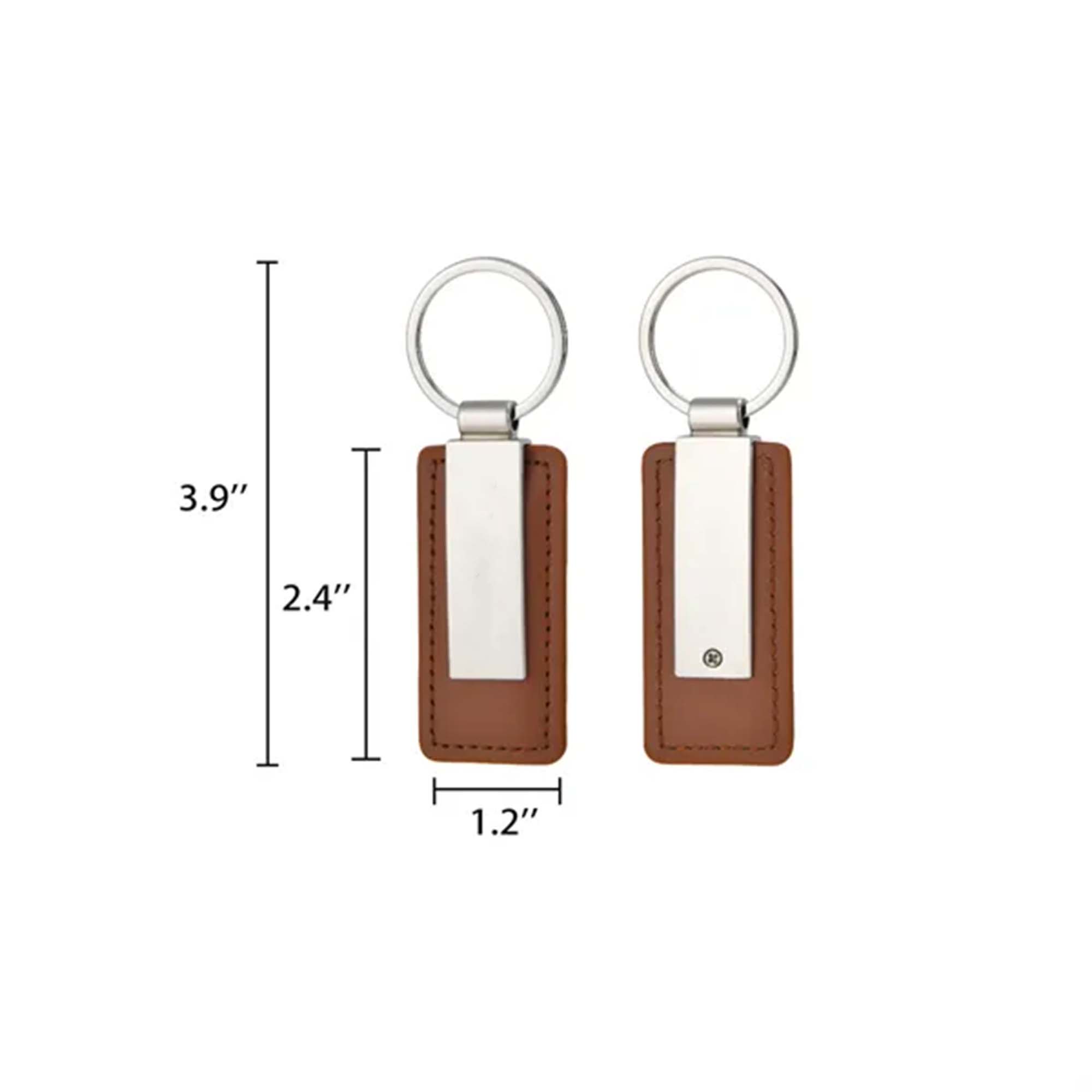 MOQ 50 PU Leather Keychain Pendant 4