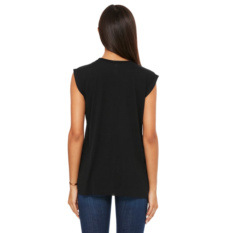 Bella + Canvas Ladies' Flowy Muscle T-Shirt With Rolled Cuff 40