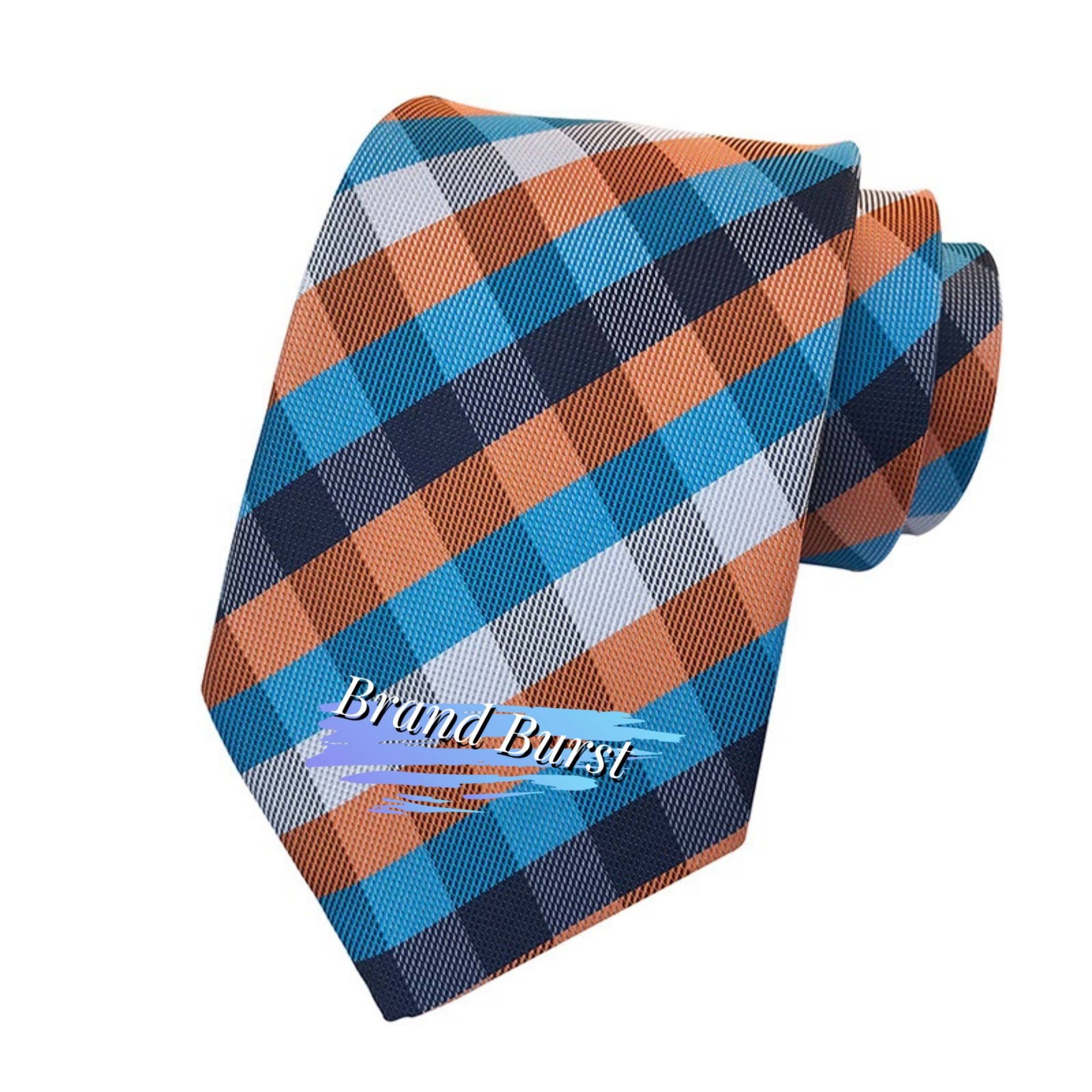 Micro Checkered Striped Ties 7