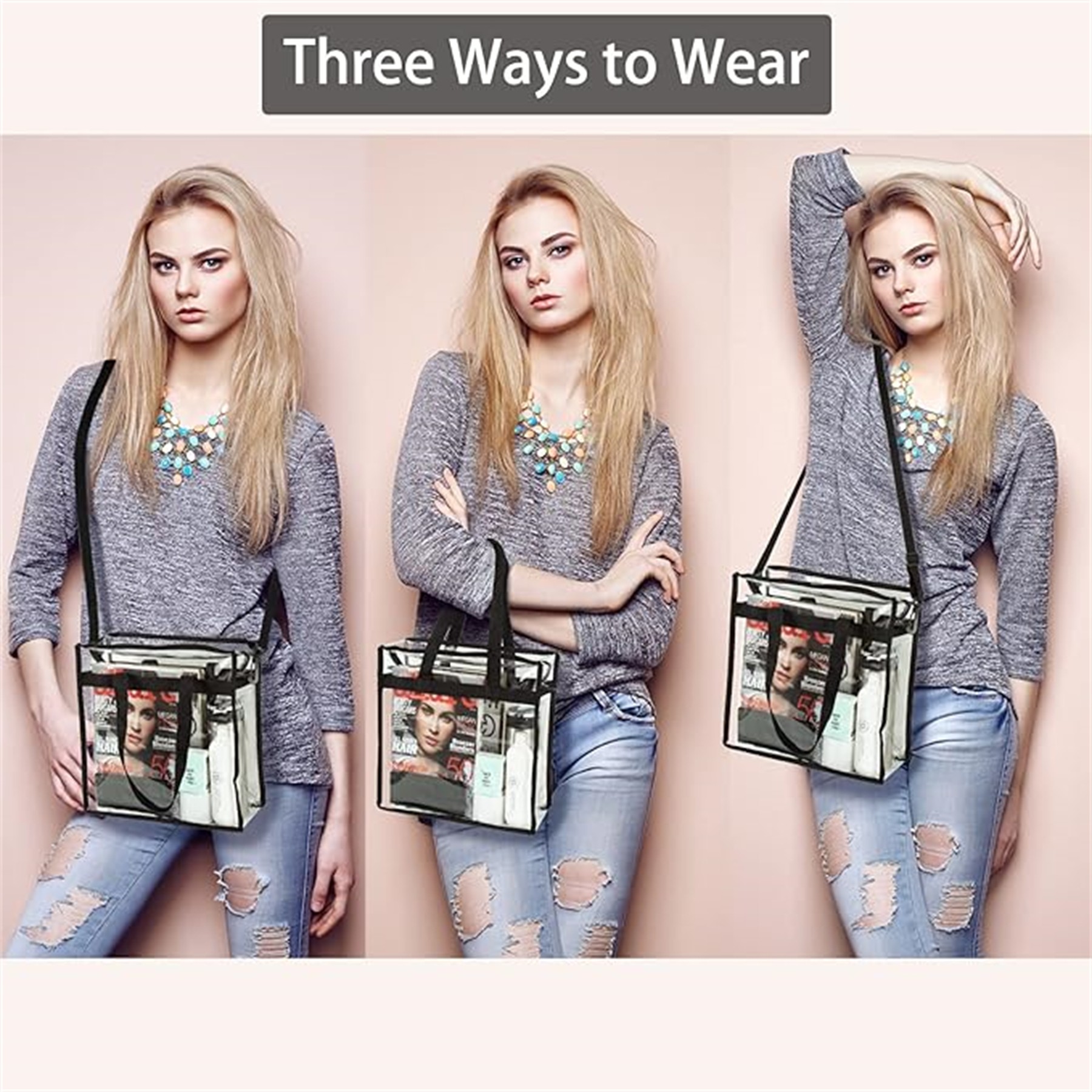 Clear Bag With Shoulder Strap 3
