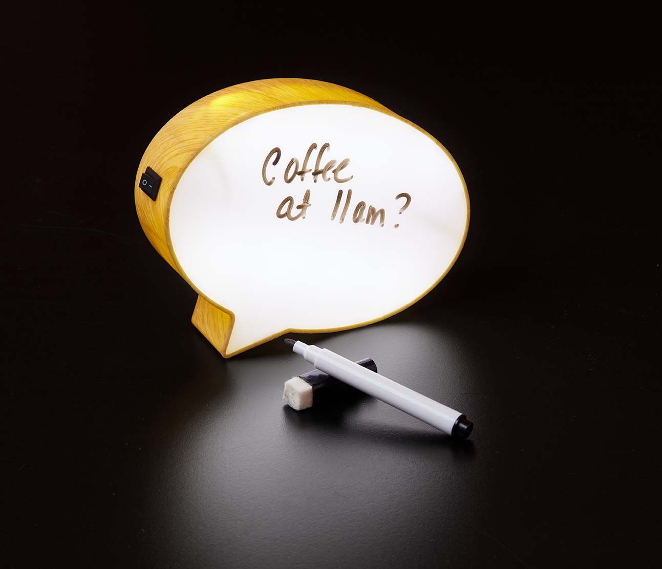 6" Light-Up Mini Speech Bubble Message Board 2