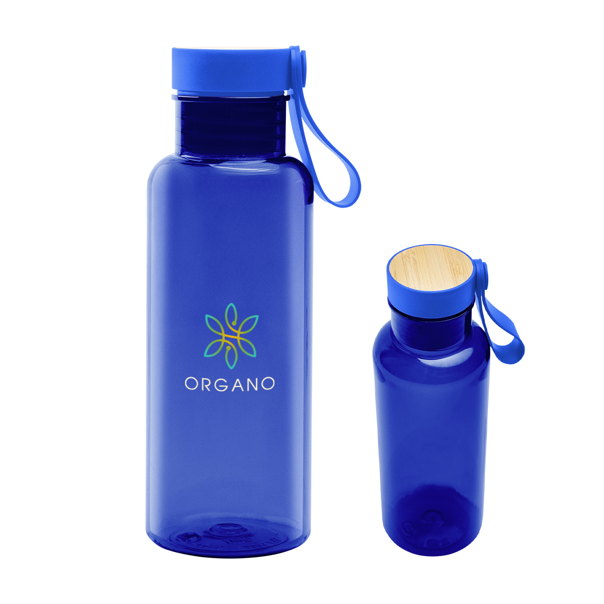 20 Oz. Case rPET Bottle with Bamboo Accent Lid and Silicone Easy Carry Handle 11