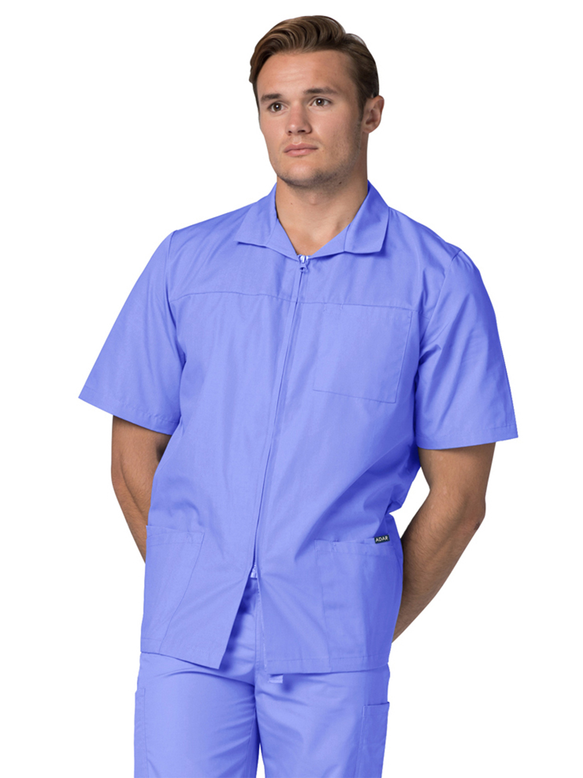 Adar - Universal - Men's Zippered Short Sleeve Jacket 1