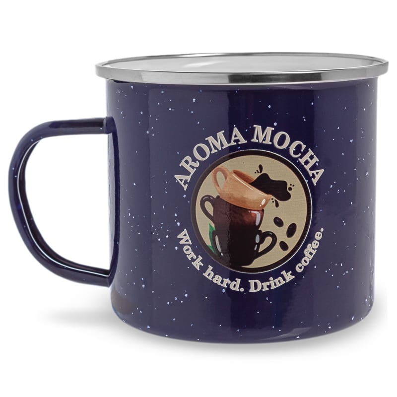 16 Oz Custom Campfire Metal Mug 21