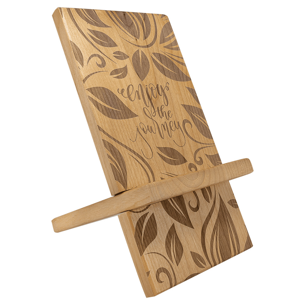 6" x 12" Red Alder Cell Phone/iPad Easel 3