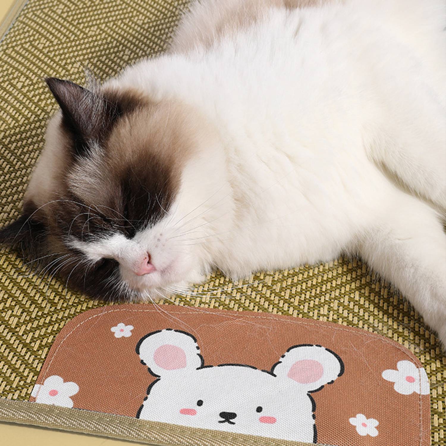 Summer Pet Anti-Slip Woven Rattan Mat 4