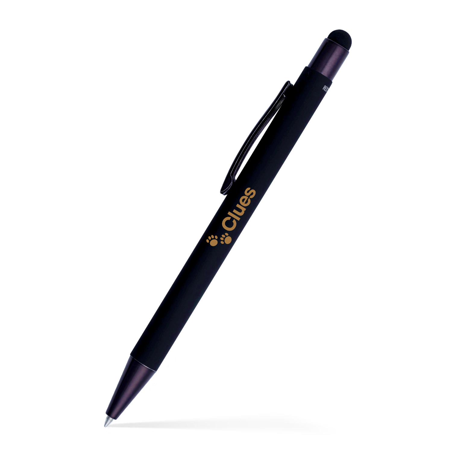 Fleetwood Stylus Satin Soft Touch Gel Click Pen (Recycled Aluminum)