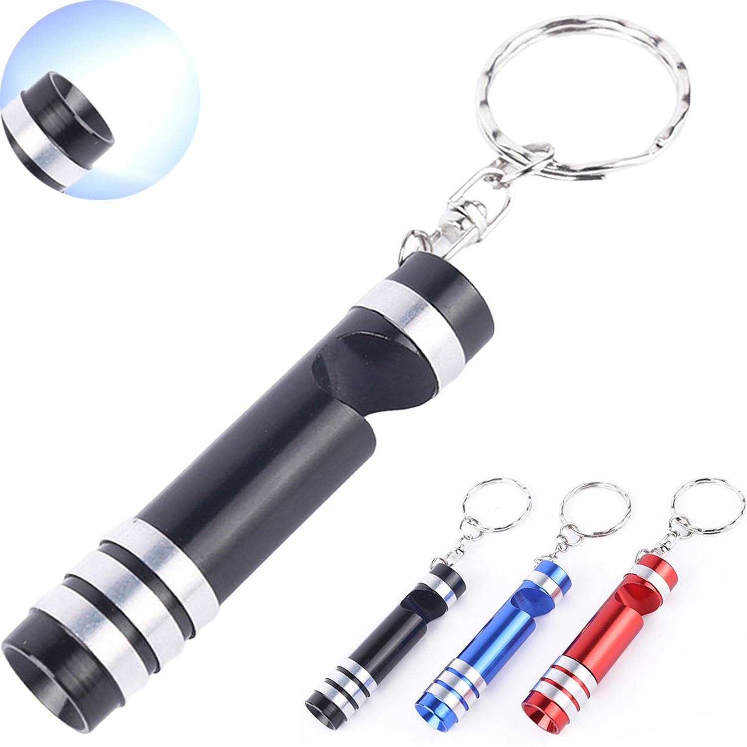 2 in 1 Aluminum Flashlight Bottle Opener Keychain 7