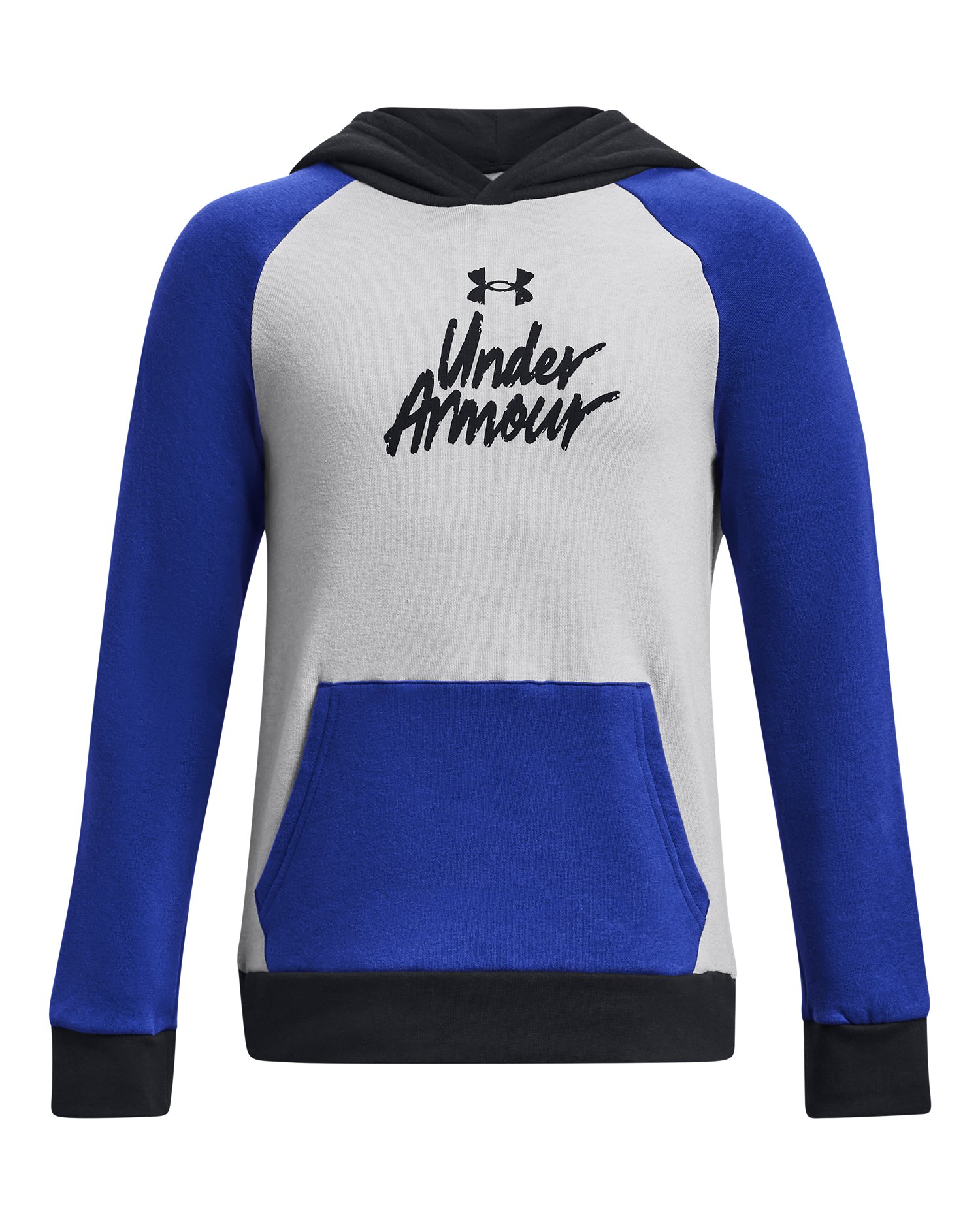 UA Rival Fleece Script Colorblock Boys' Hoodie 2