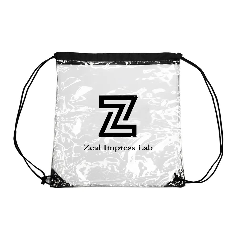 Clear Drawstring Backpack (12"x12") 1