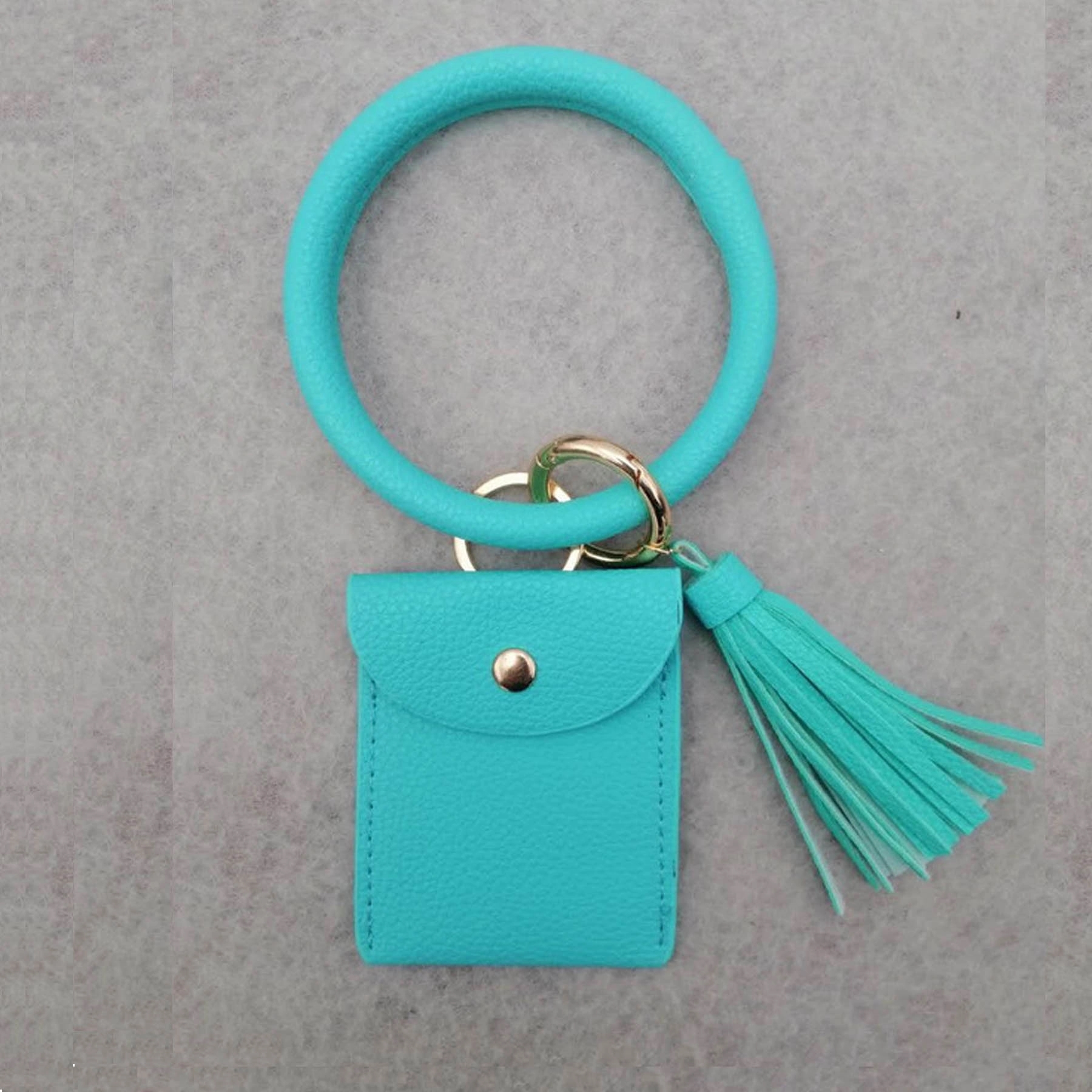 Wristlet Bracelet Keychain with Credit Card Holder Purse 1