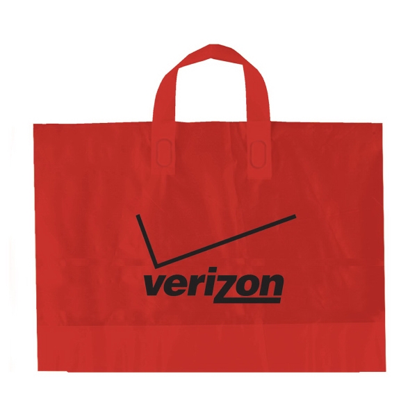 Color Frosted Soft Loop Handle Bags