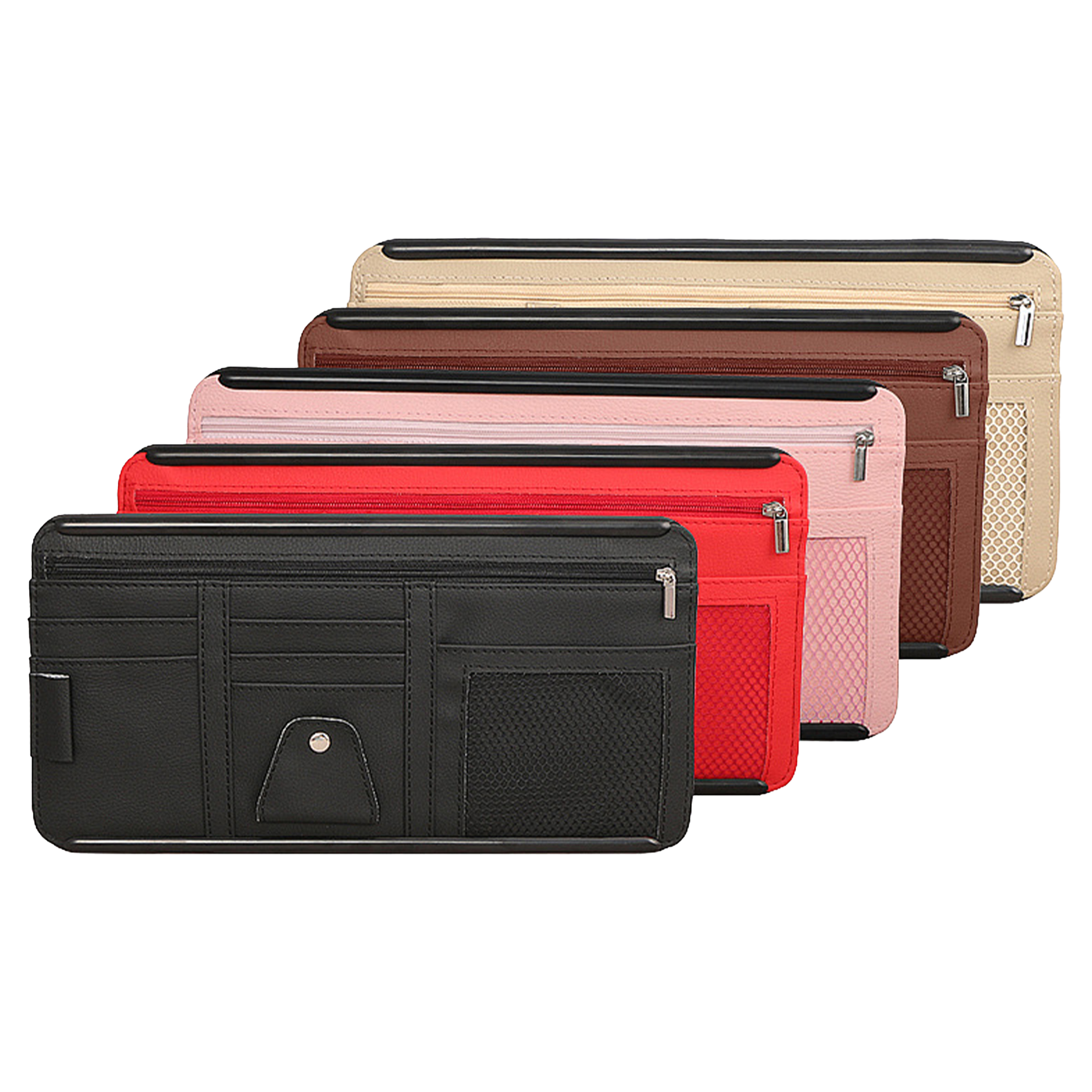 Pu Car Sunshade Storage Card Bag 7