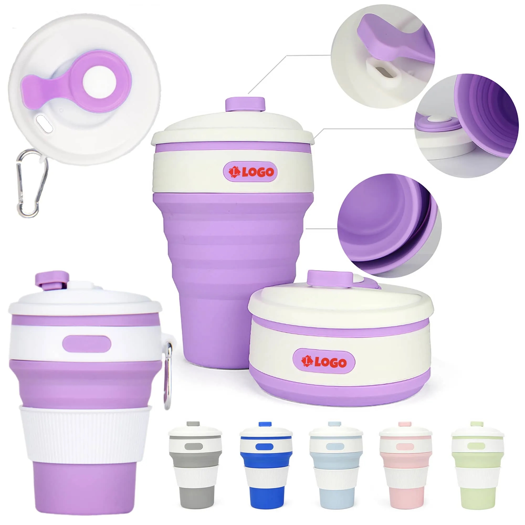 Outdoor Compact Portable Silicone Folding Cup