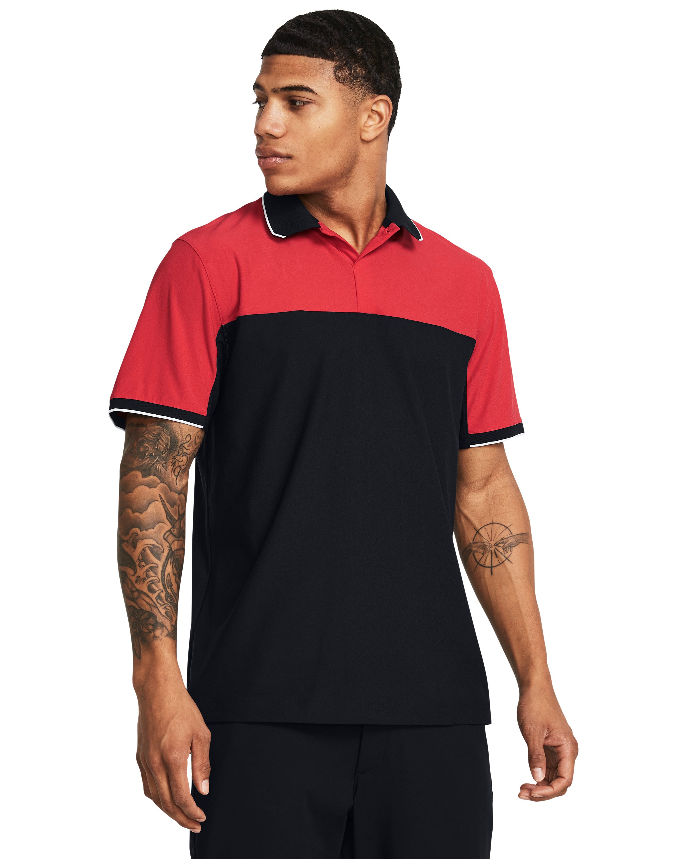 Men's UA Tour Tips Blocked Polo  3
