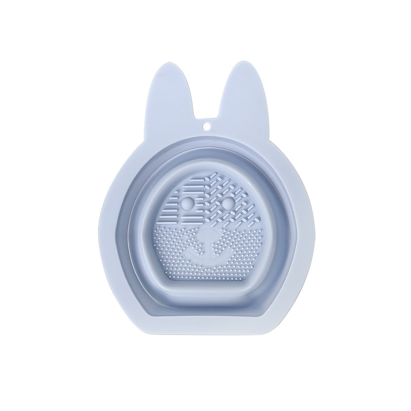 Silicone Cosmetic Brush Cleaner Mat Portable Washing Tool Scrubber-- Rabbit Shape 10