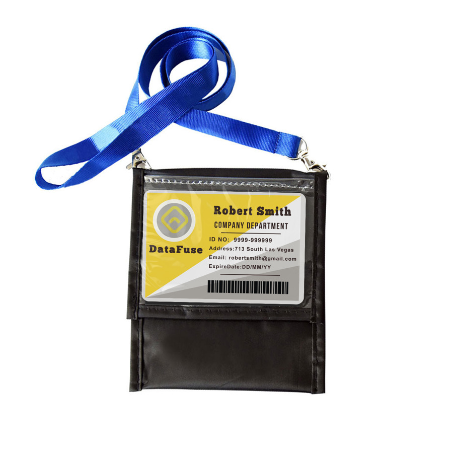 Adjustable Lanyard Neck Wallet - 6.75" x 5.25" 3