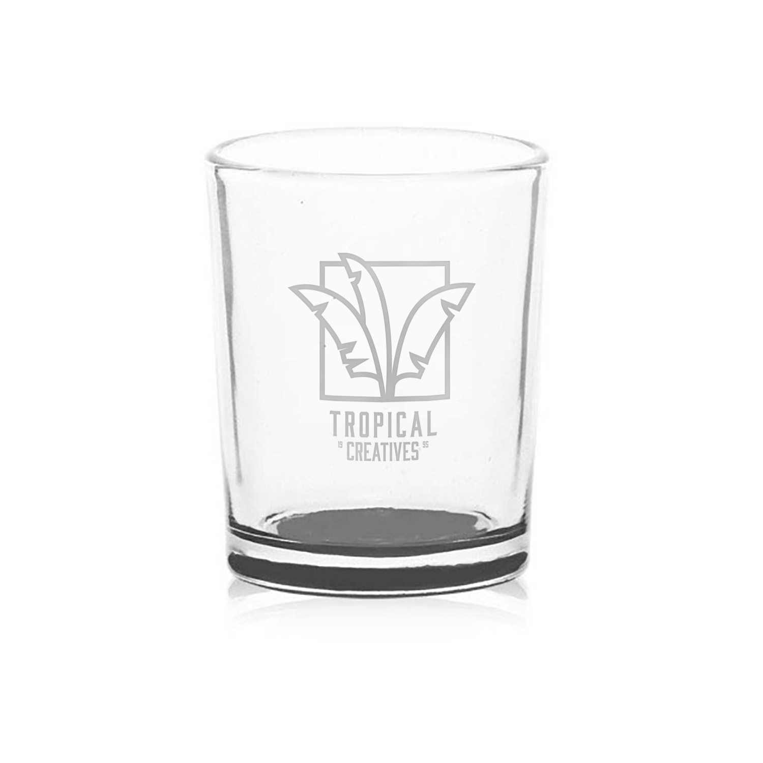 3 oz. Glass Votive Candle Holder (Engrave Imprint) 4