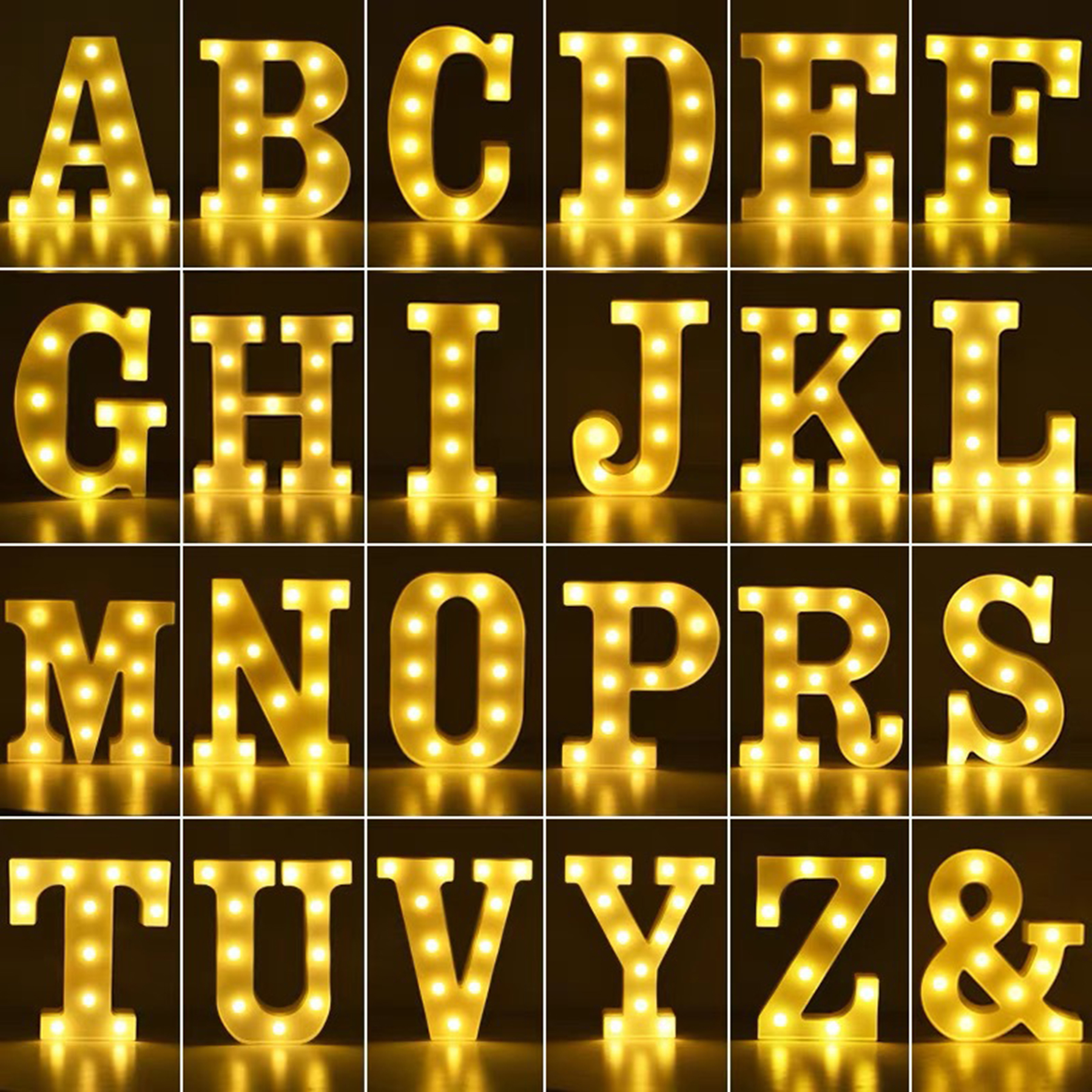 Happy Birthday Led Marquee Letter Lights With Remote 2