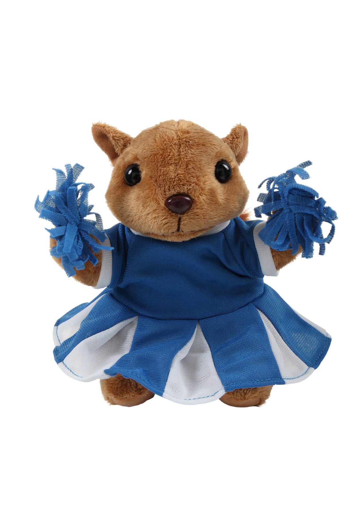 Soft Plush Sitting Squirrel with Cheerleader Outfit 2