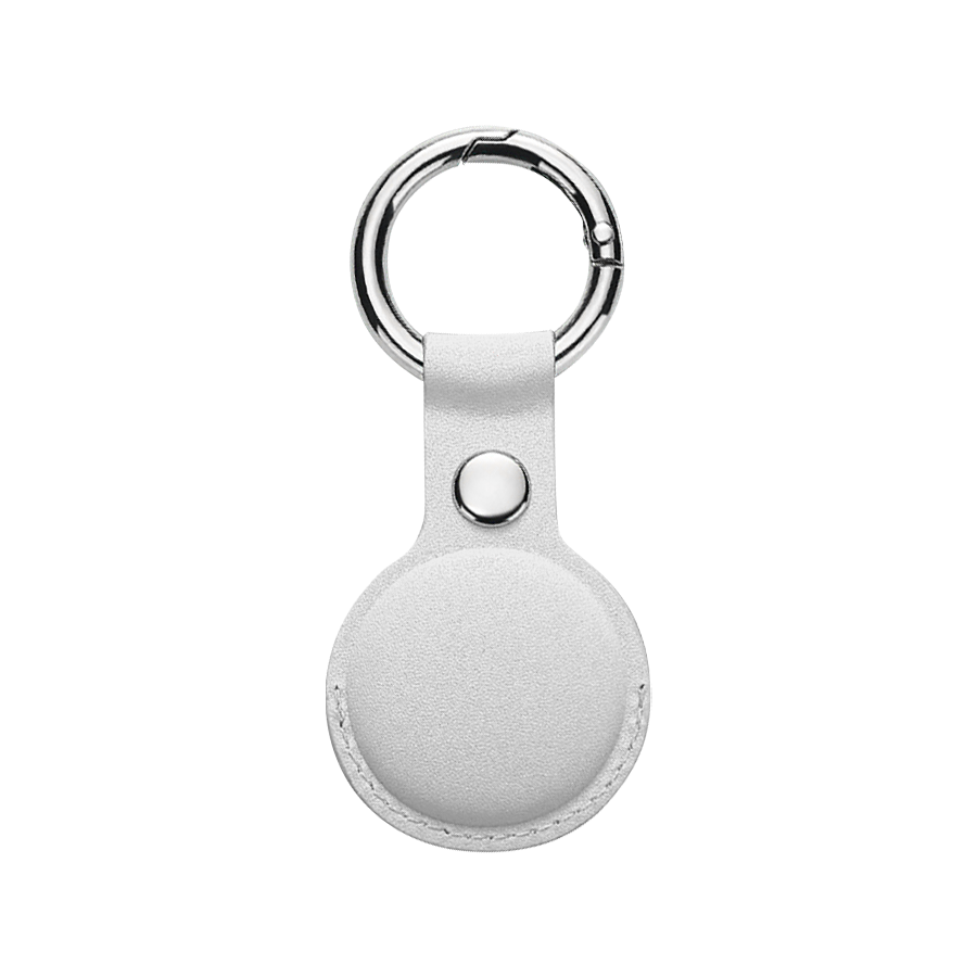Economical PU Leather AirTag Holder with Key Ring 20