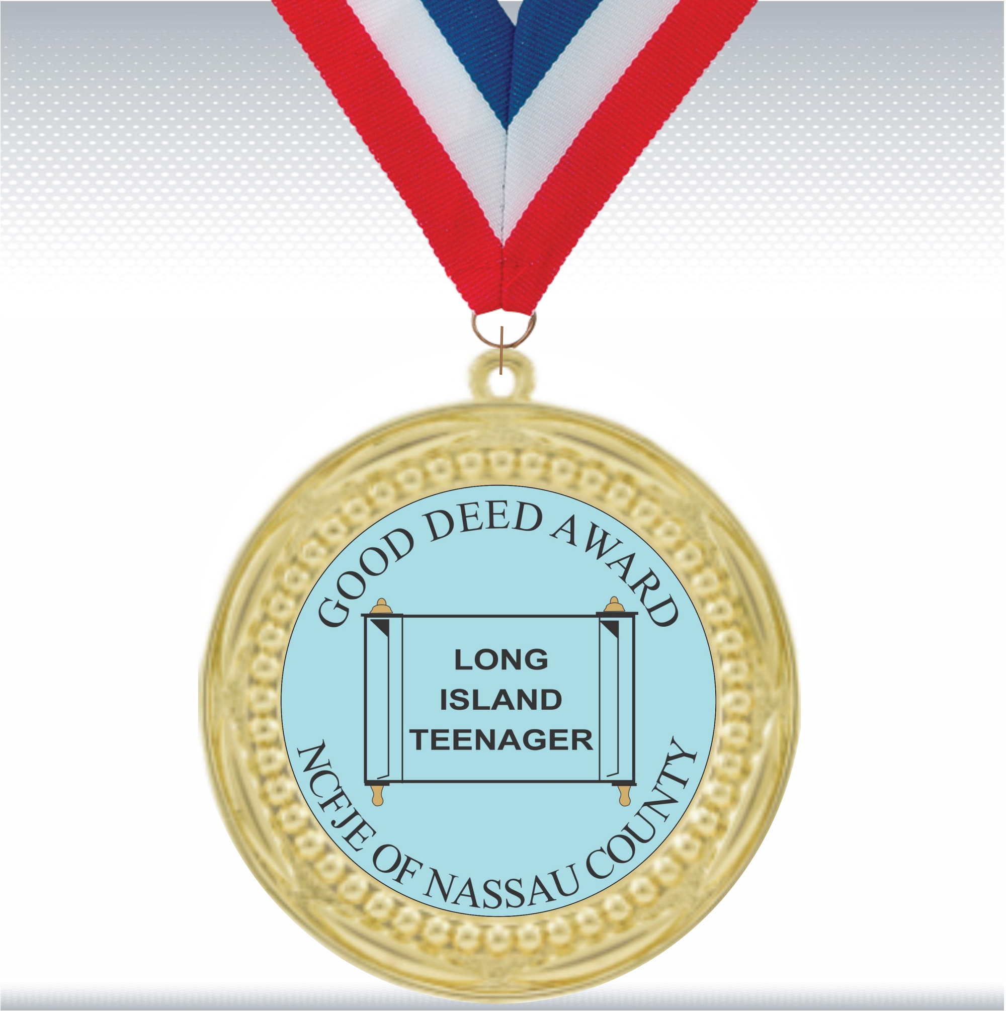 2 3/4" Bead Medal w/ 2" Insert 1