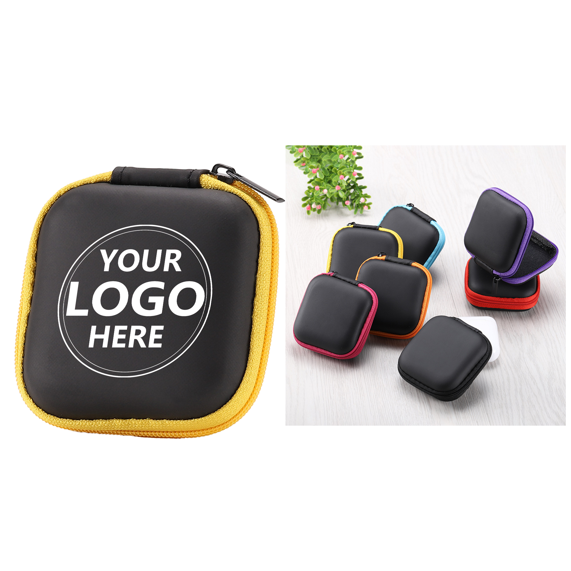 Square EVA Headphone Storage Pouch 2