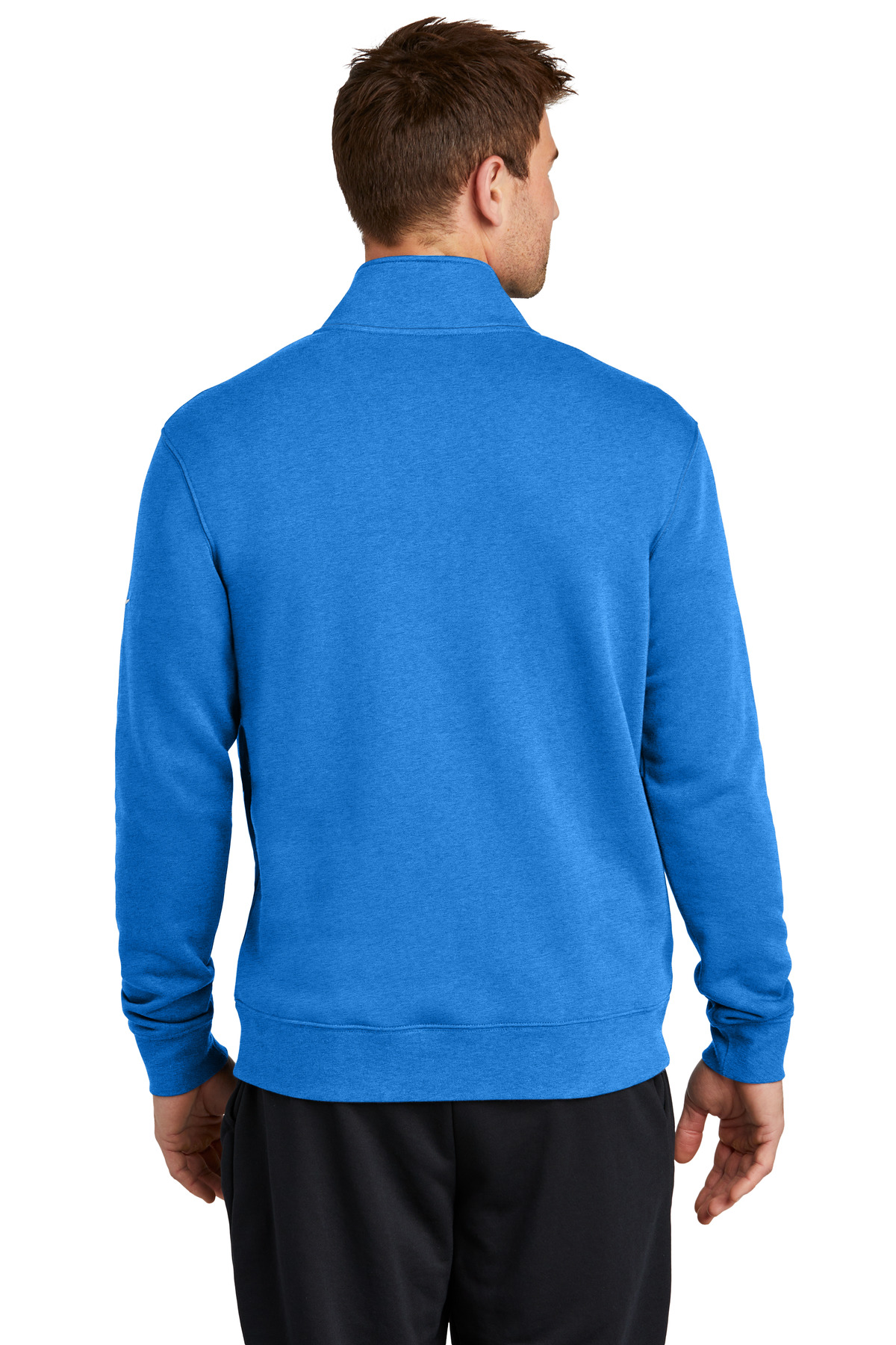 Nike Club Fleece Sleeve Swoosh 1/2-Zip NKDX6718, custom hoodie or sweatshirt with logo imprint 28