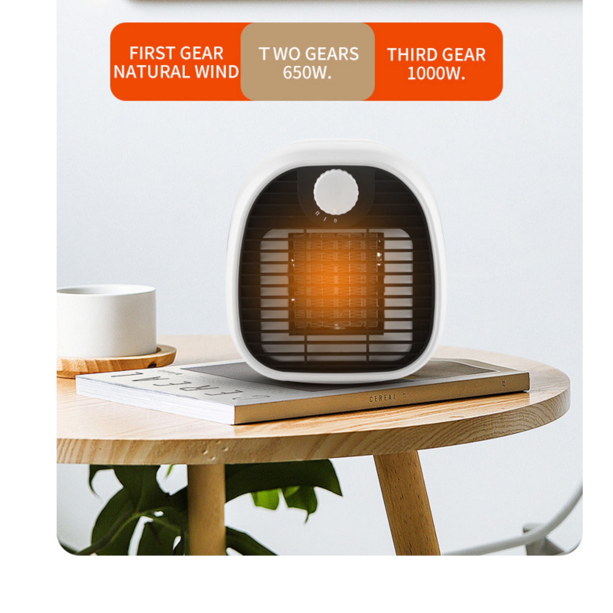 Mini Desk Heater Fan 5