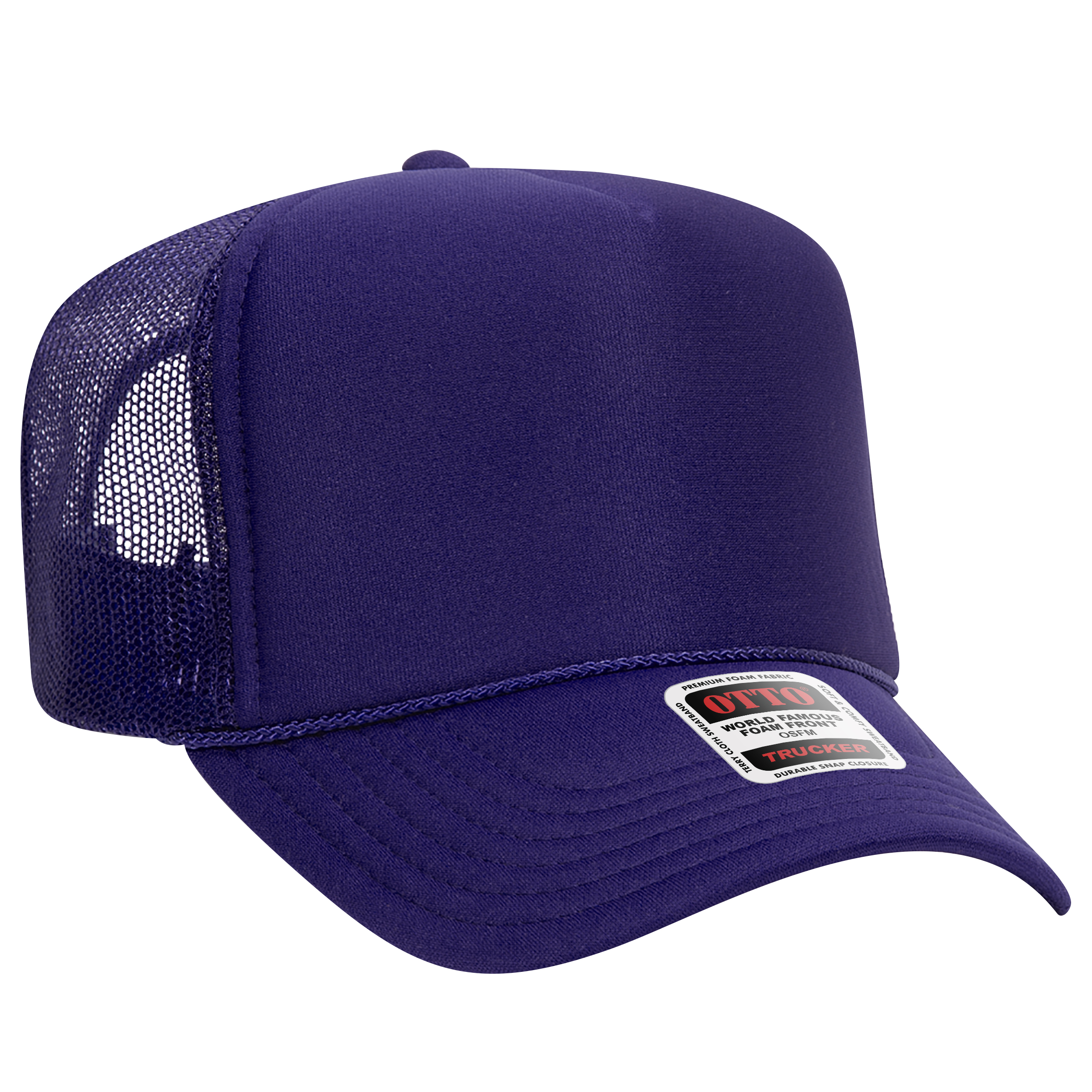 OTTO CAP® 5 Panel High Crown Mesh Back Trucker Hat 278
