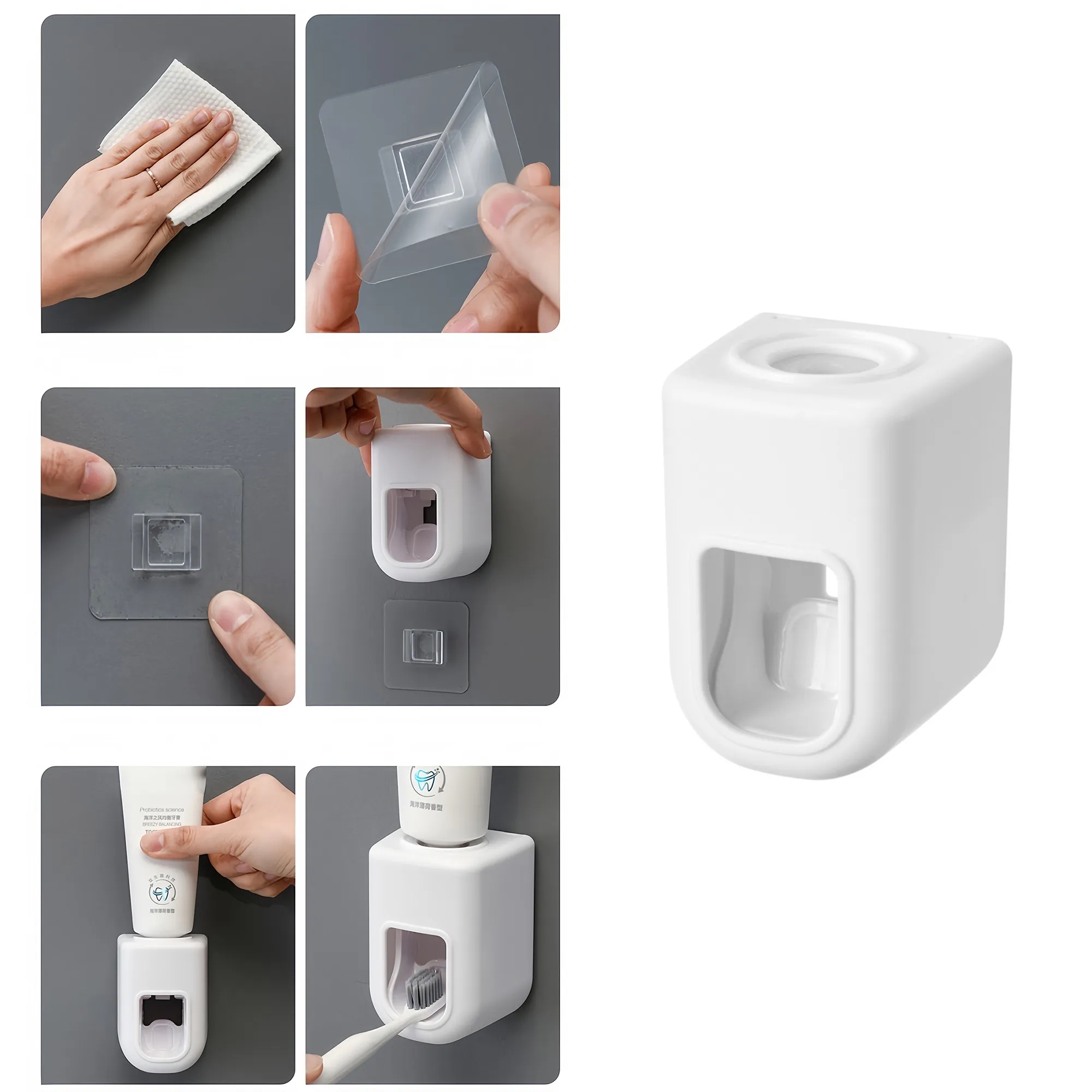 Automatic Toothpaste Dispenser No Drill Mount 3