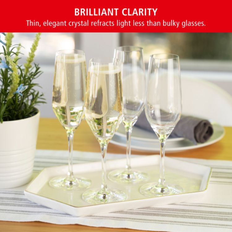 Spiegelau Style 8.5oz Champagne Flute, set of 4 5