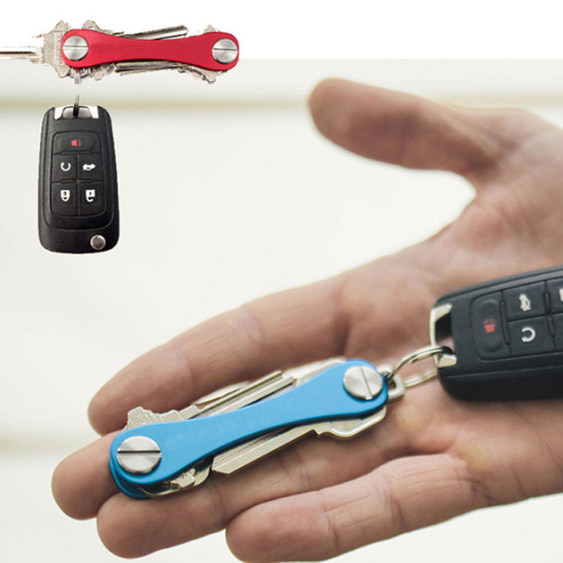 Aluminium Alloy Compact Key Holder Keychain Organizer 6