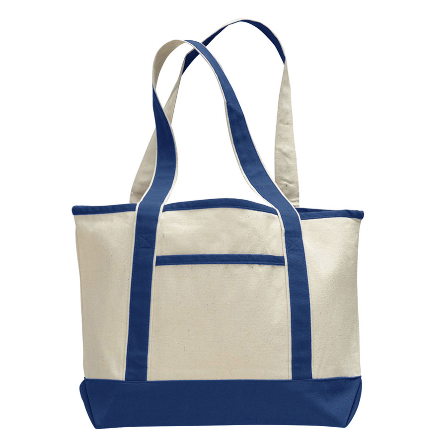 12 oz Cotton Canvas Tote Bag - 15"W x 12"H x 4"D x 20"Handle 3