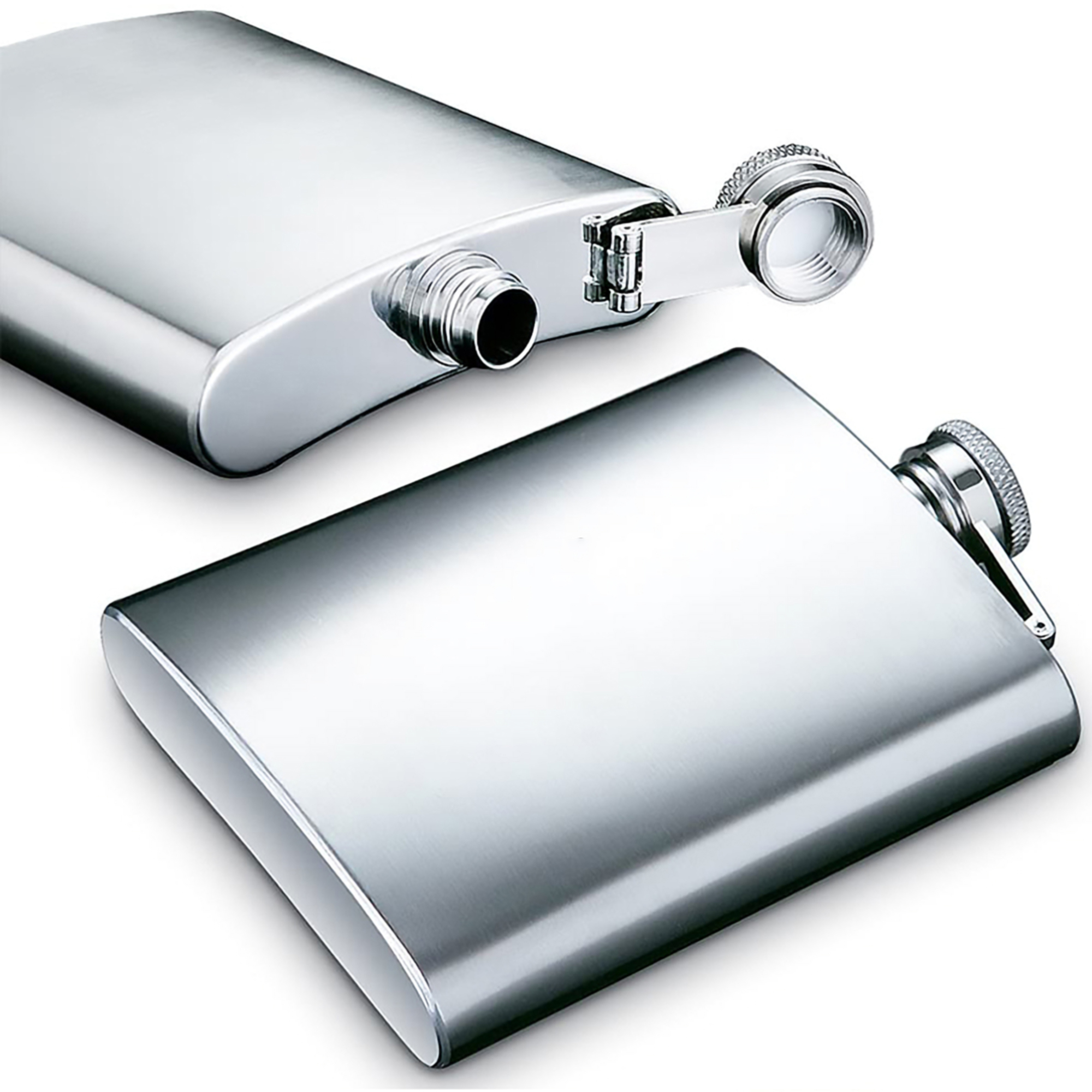 8 Oz. Stainless Steel Hip Flask, custom water bottle with logo imprint 4