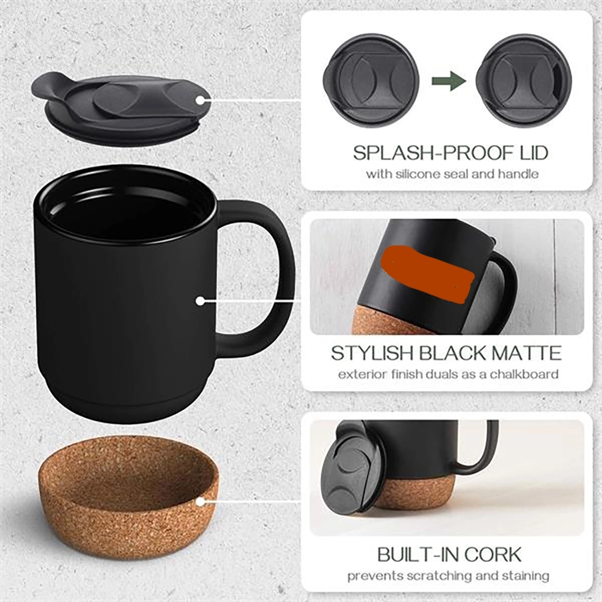 Cup With Insulated Cork Bottom 4