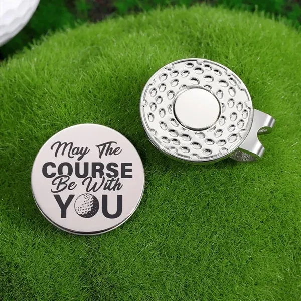 Silver Magnetic Golf Ball Marker Hat Clip 1