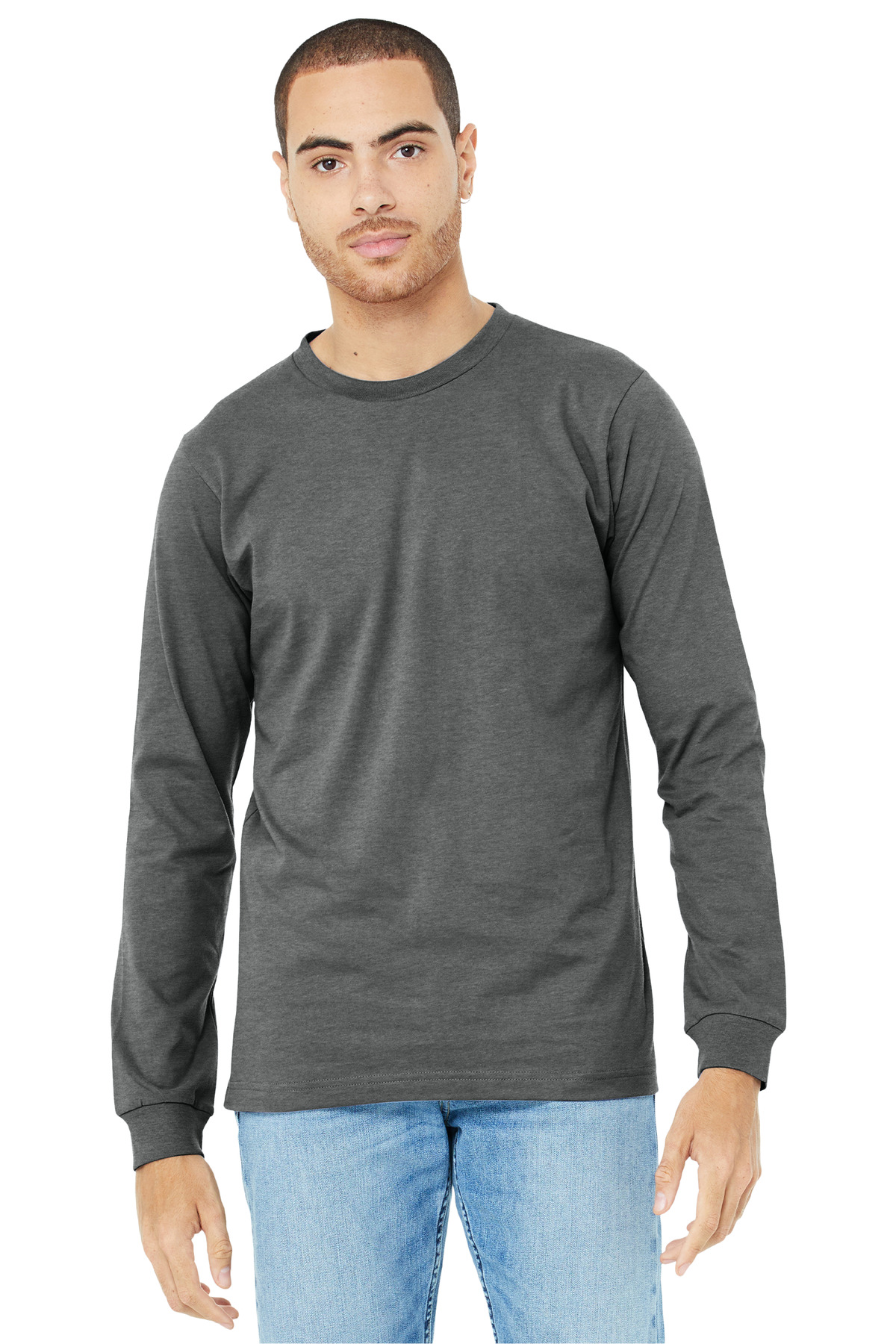 BELLA+CANVAS Unisex Heather CVC Long Sleeve Tee BC3501CVC 140