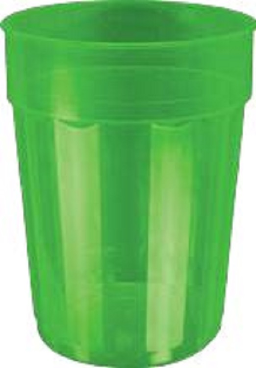 22 oz Squat Fluted Plastic Stadium Cup