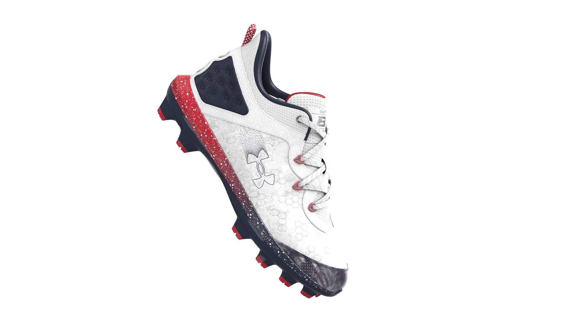 UA Harper 8 TPU Jr. USA Boys' Baseball Cleats 2
