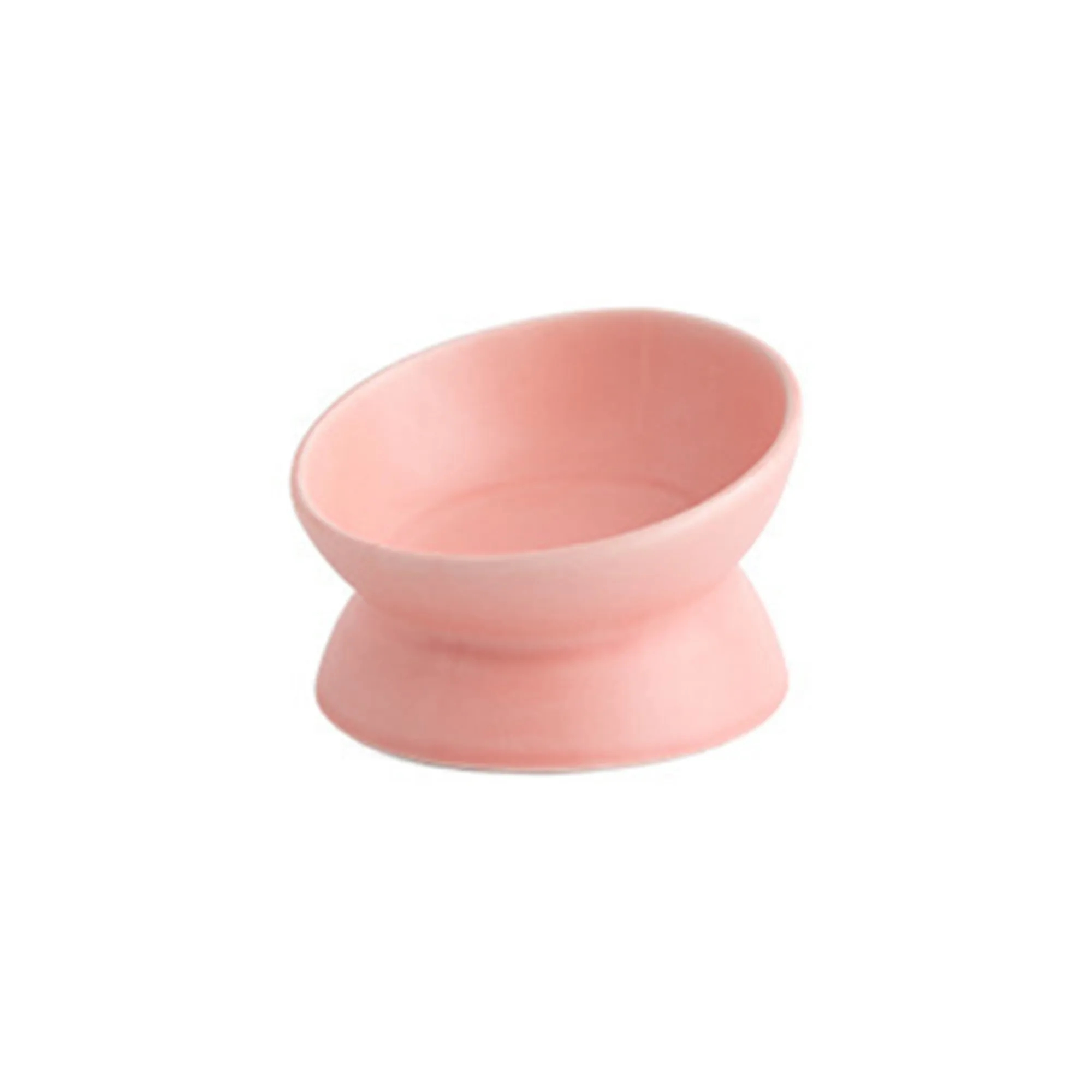 Ceramic Cat Bowl With Diagonal Foot 4