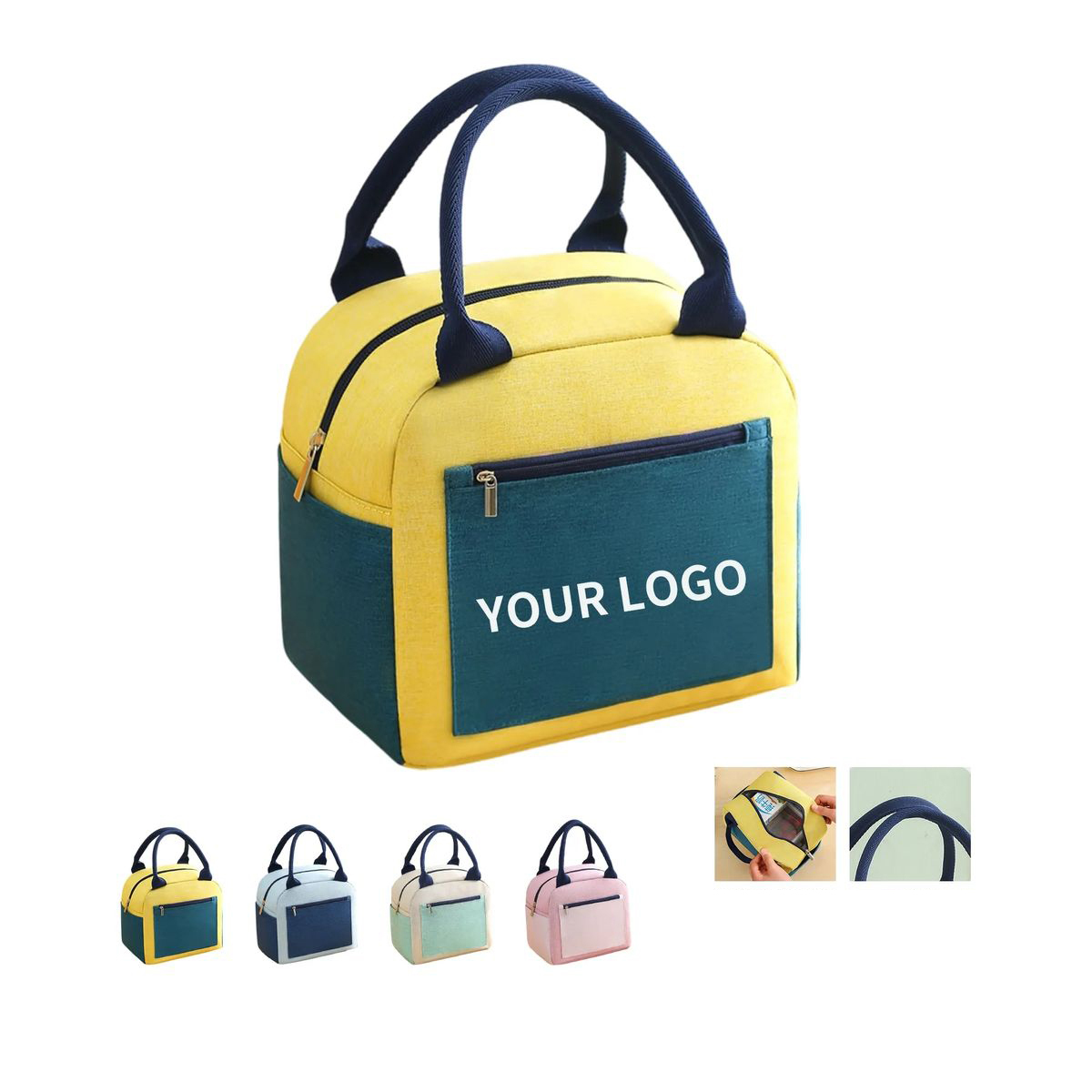 Oxford Fabric Lunch Tote with Thermal Lining 8