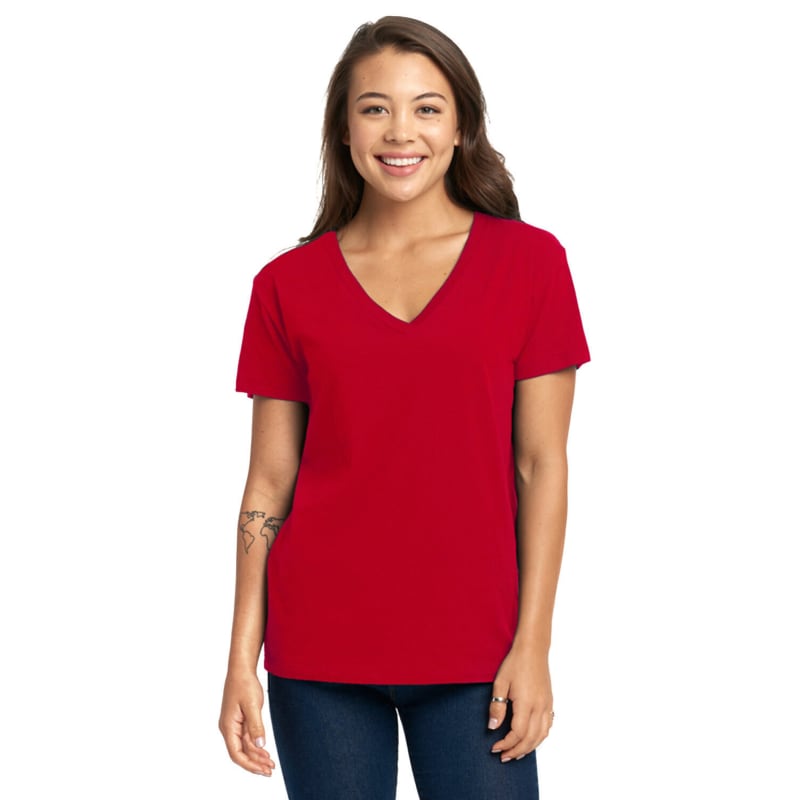 Next Level Ladies Relaxed V-Neck T-Shirt 3