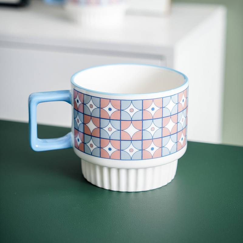 Ceramic Mug Handmade Retro Stoneware Cup 7