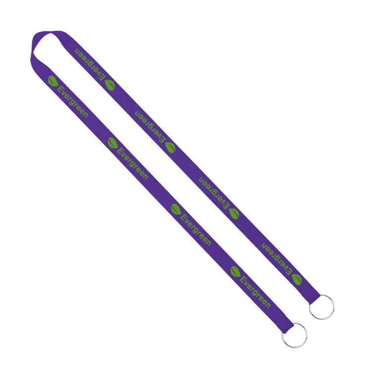 5/8" Screen Printed Lanyard with Double Clips 3
