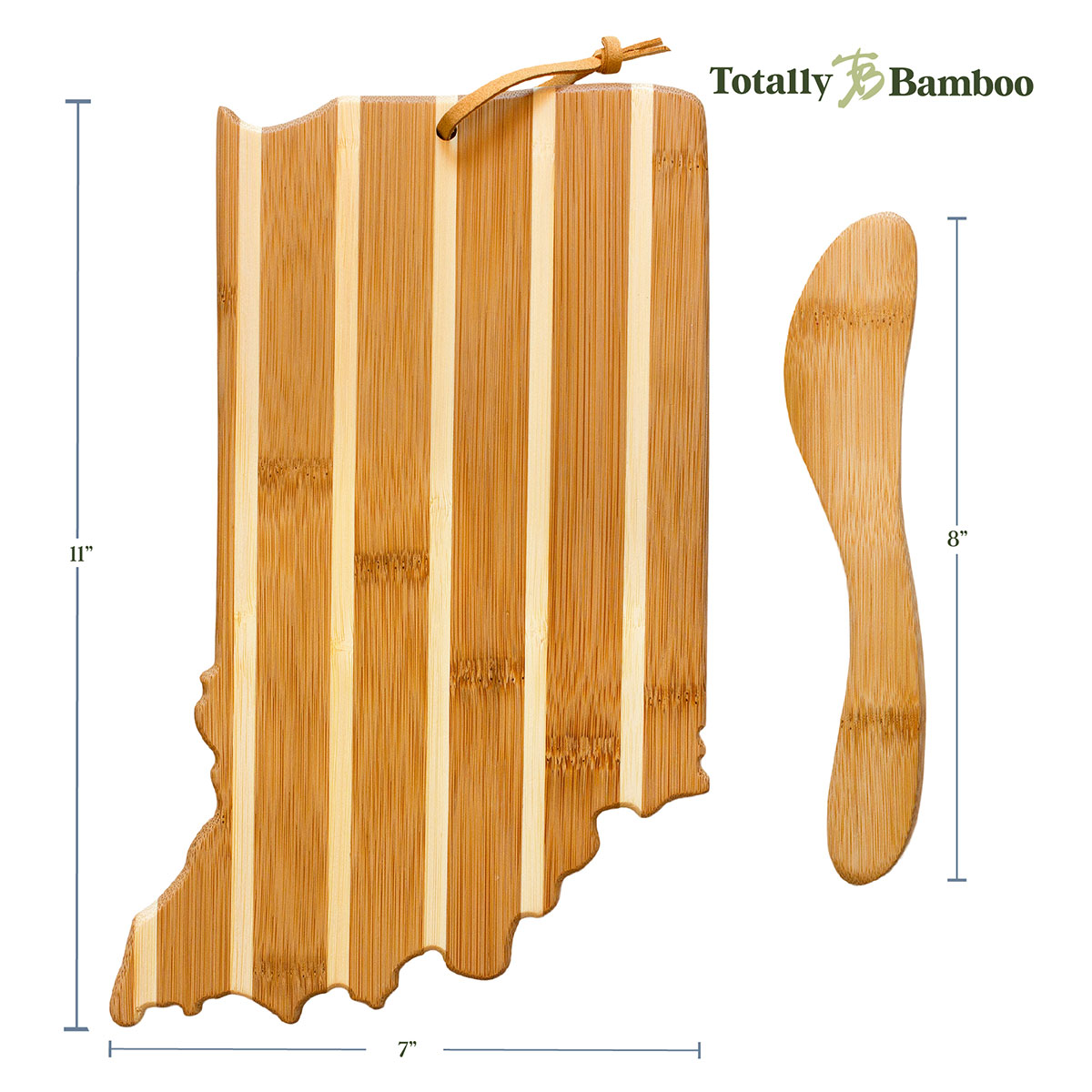 Indiana Charcuterie Board with Spreader Knife Gift Set 5