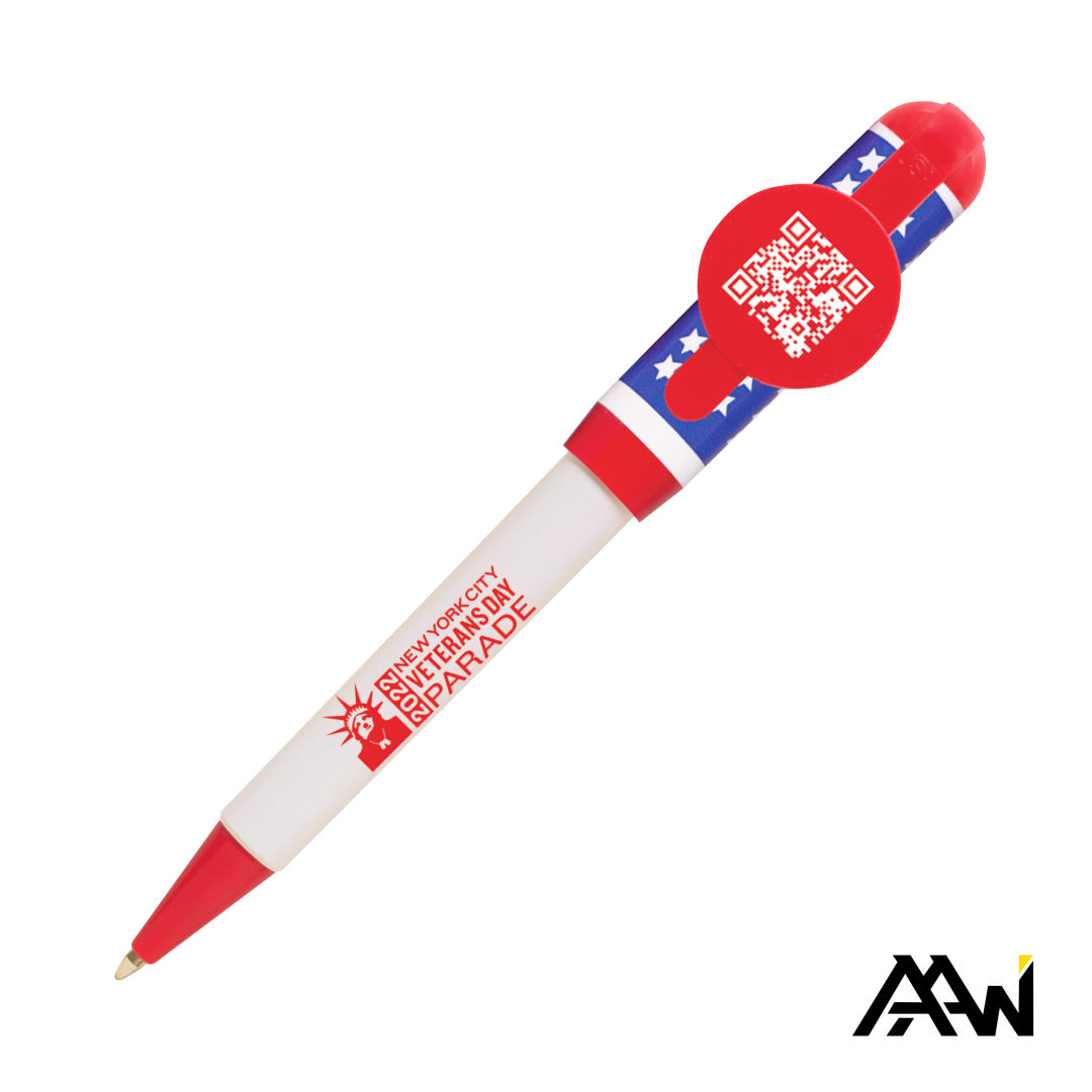 Jumbo QR Billboard Twist Pen - Decorated Cap 4
