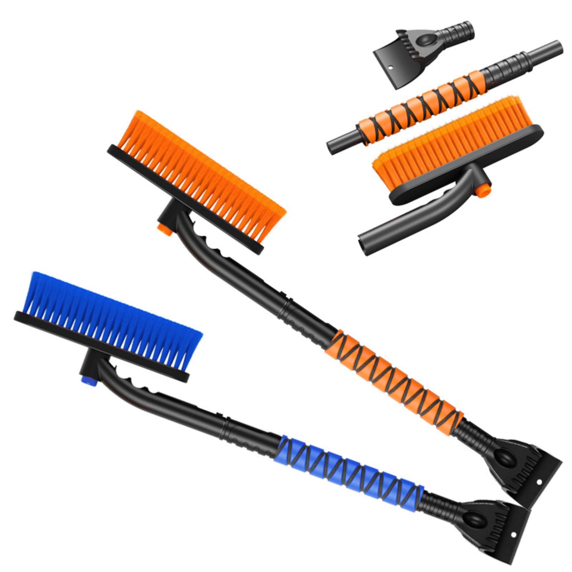 Multifunctional car snow removal and defrosting ice sweeper