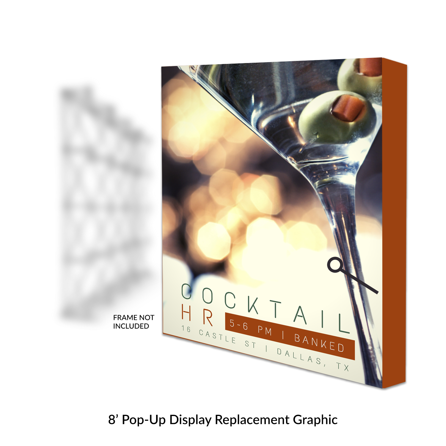 8' Replacement Graphic (PopUp Display)